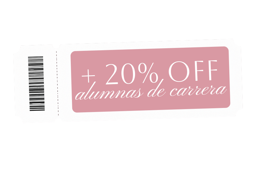 Más 20% off para alumnas de carrera